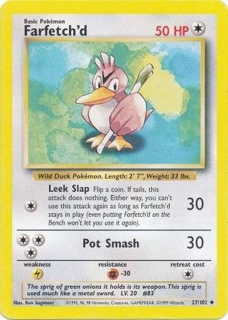 Producto - Farfetch'd 27/102 Base Set Unlimited