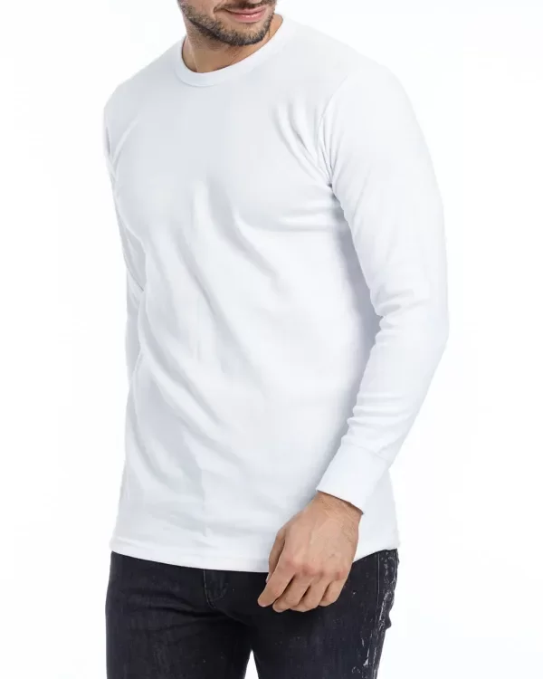 Producto - Camiseta M/ Larga Hombre Algodon Interlock Grueso Abrigo