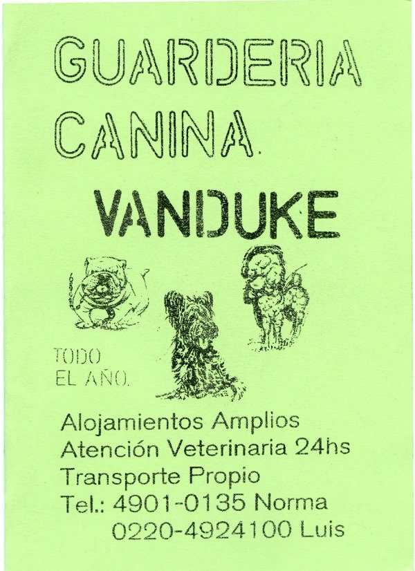 Producto - Guardería Canina Vanduke