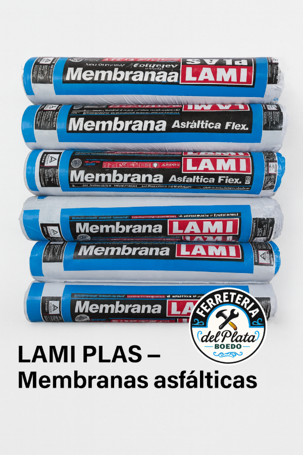 Producto - Membrana Asfáltica LAMI PLAS Aluminio Flex 4 mm  10 mt