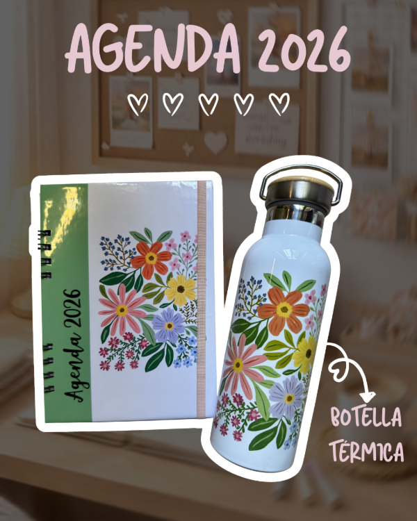 Producto - AGENDA + BOTELLA TÉRMICA