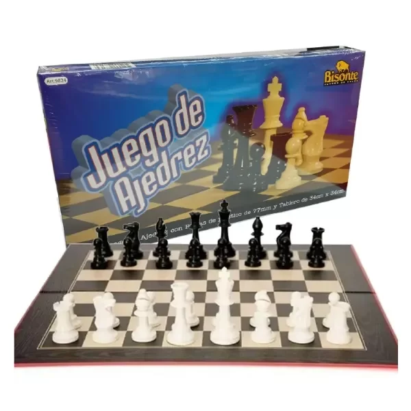 Producto - JUEGO AJEDREZ BISONTE TABLERO 34X34 BI9824