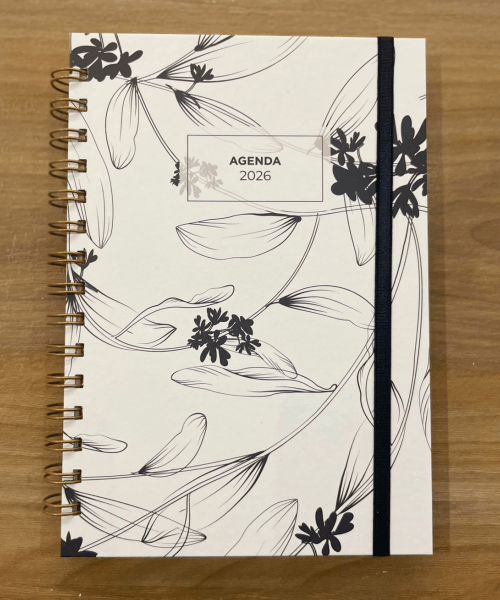Producto - Agenda Flor monocromo