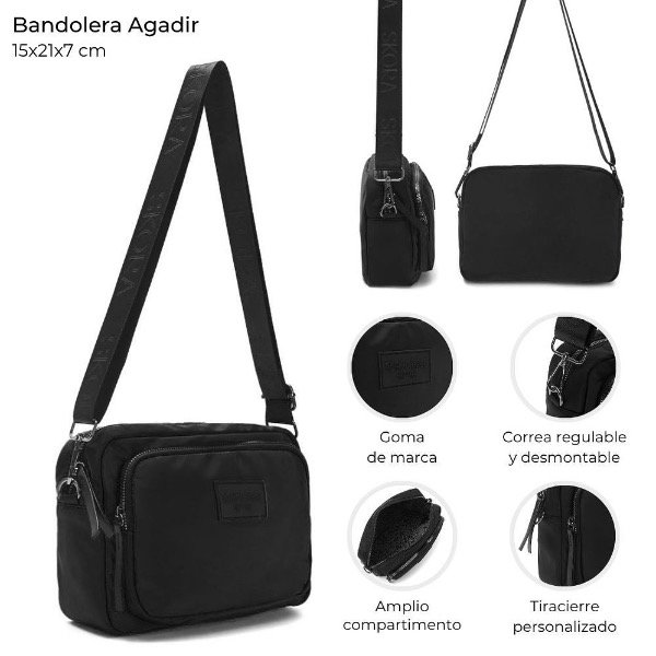 Producto - Bandolera Skora negra