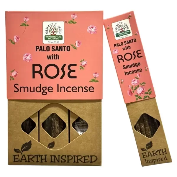 Producto - Sahumerios Namaste hierbas palo santo y rosa x 12 unid.