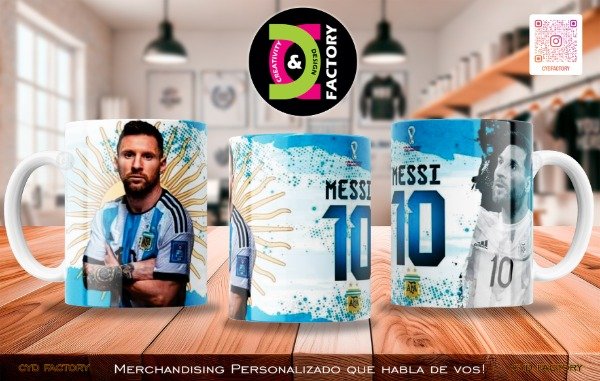 Producto - Taza Futbol Argentina - TZ-RT-BL-11OZ-531-SPT-ARG