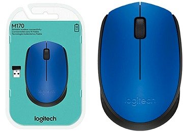 Producto - MOUSE LOGITECH M170 INALAMBRICO LLEVA 1 PILA AA INCLUIDA AZUL