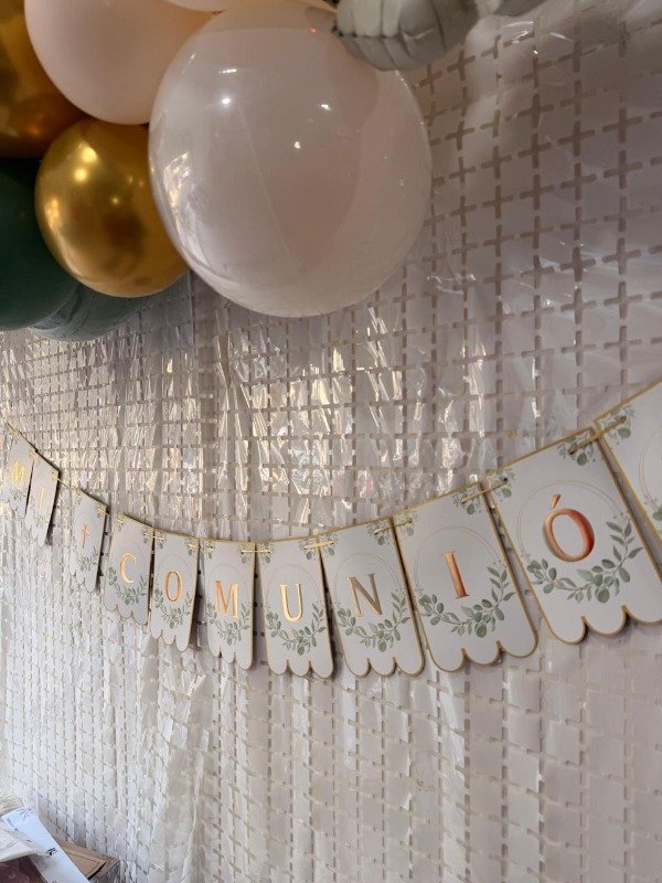 Producto - Banderín "Mi comunión" con stamping