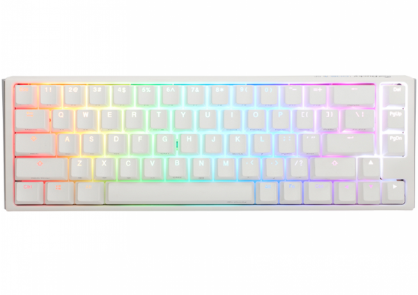 Producto - TECLADO MECANICO DUCKY ONE 3 SF TECLAS BLANCASINTERRUPTOR NEGRO INGLES PBT DOBLE