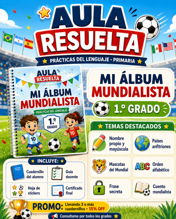 Producto - MUNDIAL Y PRIMARIA. PRIMER GRADO.