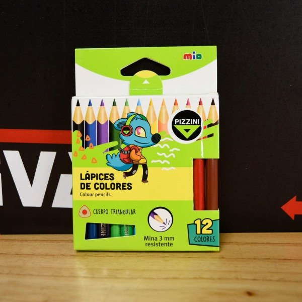 Producto - LAPIZ COLOR CORTO TRIANGULAR X12 LMC2712