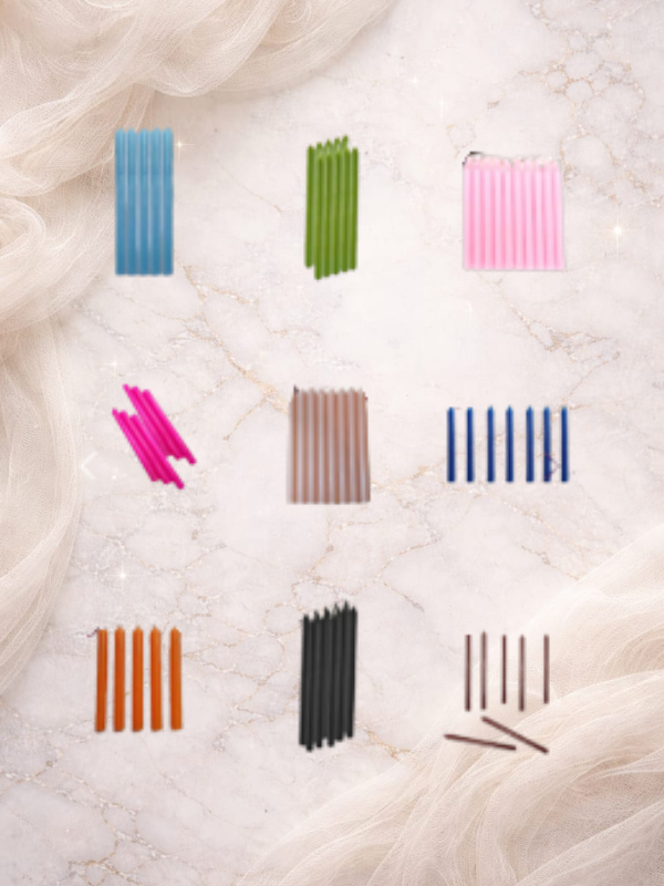 Producto - Velas largas de diferentes colores