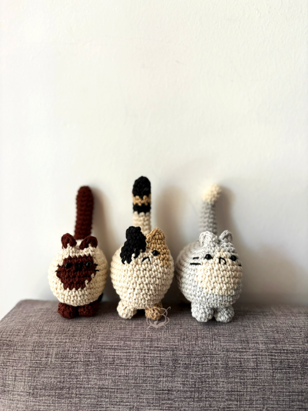 Producto - GATITOS PUSHEEN X3 MINIS AMIGURUMI