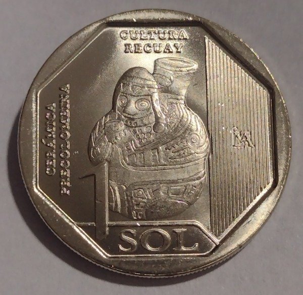 Producto - Perú 1 sol serie "cerámica precolombina".  (5) Cultura Recuay 2026 - 3