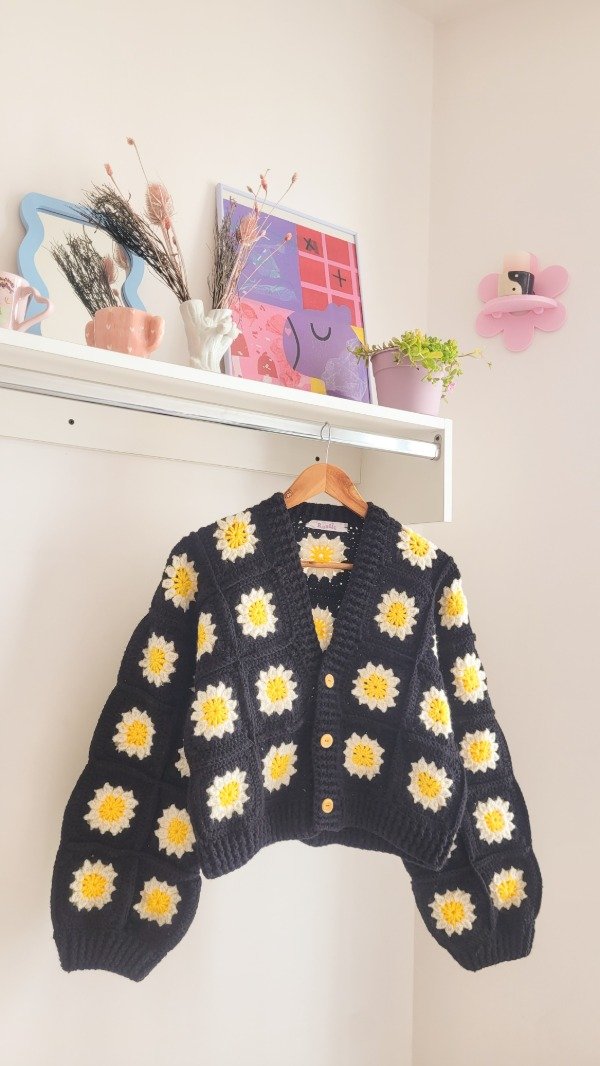 Producto - Cardi Margaritas negro