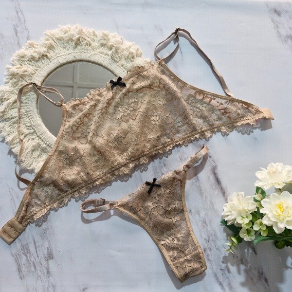 Producto - Conjunto top puntilla - talle 85