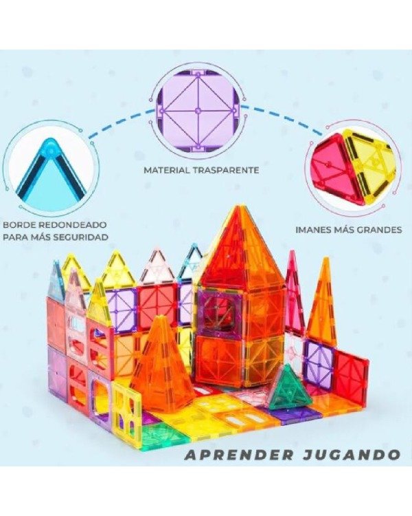 Producto - Magnetic tiles x 60 piezas - 2