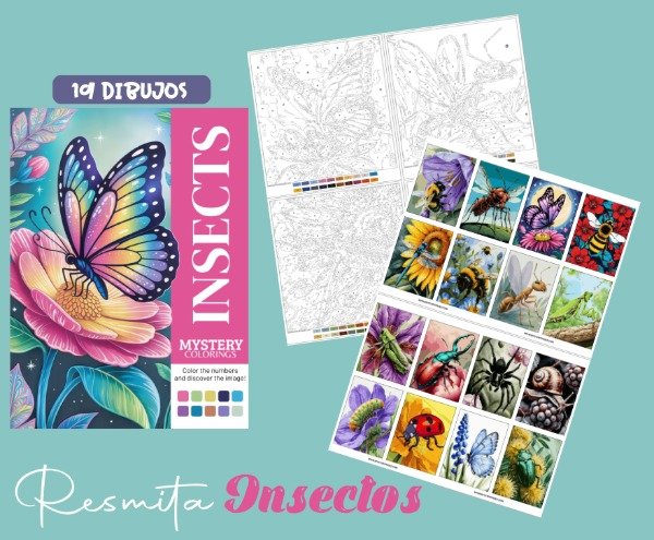Producto - Resmita para colorear Insectos x19 dibujos - 0