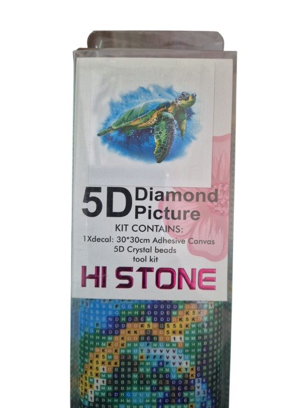 Producto - Kit De Pintura Con Diamantes Diamond Painting 30x30cm HI STONE - Tortuga