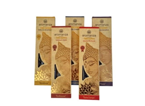 Producto - SAHUMERIO TIBETANOS 8 Varillas 70 Minutos - AROMANZA