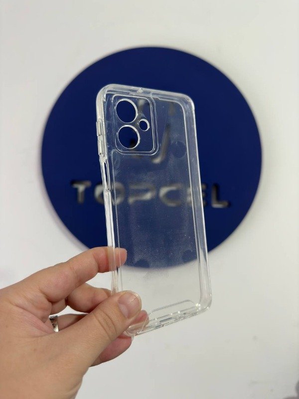 Producto - FUNDA CLEAR CASE CON BOTONES CROMADOS MOTO G54