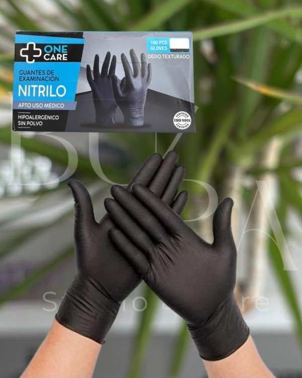 Producto - CAJA DE GUANTES DE NITRILO NEGRO X 100 (M)