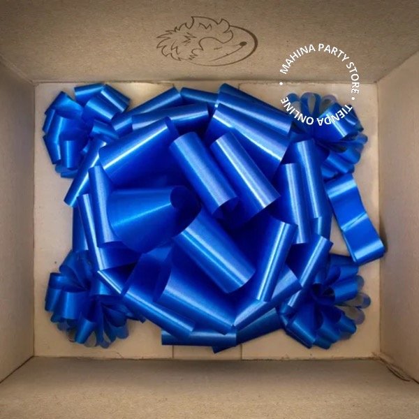 Producto - Moño para auto azul