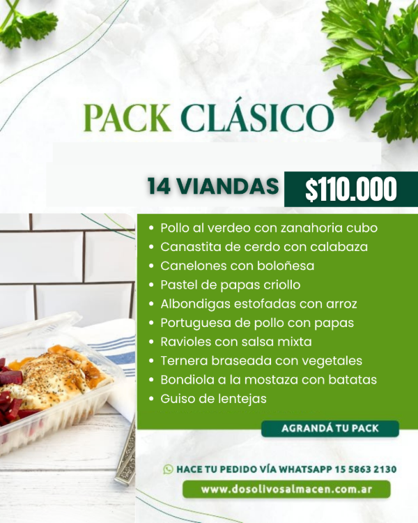 Producto - Pack Clásico x 14 - 0