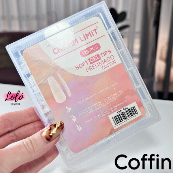 Producto - Tips coffin Prelimados x 120 - Charm Limit