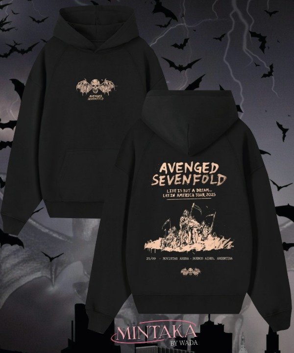 Producto - a7x x Life is But a Dream canguro doble estampa