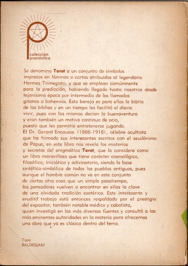 Producto - El Tarot de los Bohemios - Papus - 1