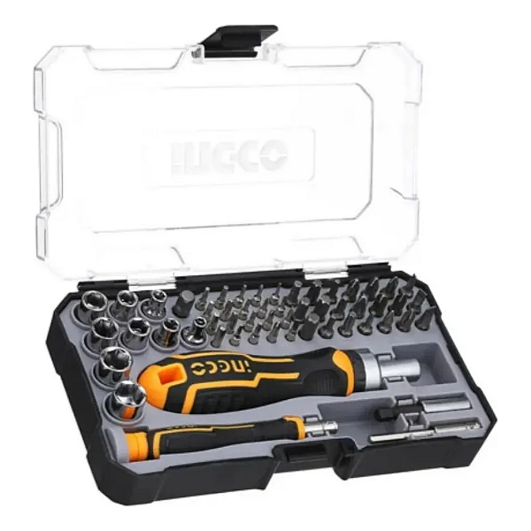 Producto - Juego De Destornilladores Combinados (55 Piezas)- INGCO-HKSDB0558