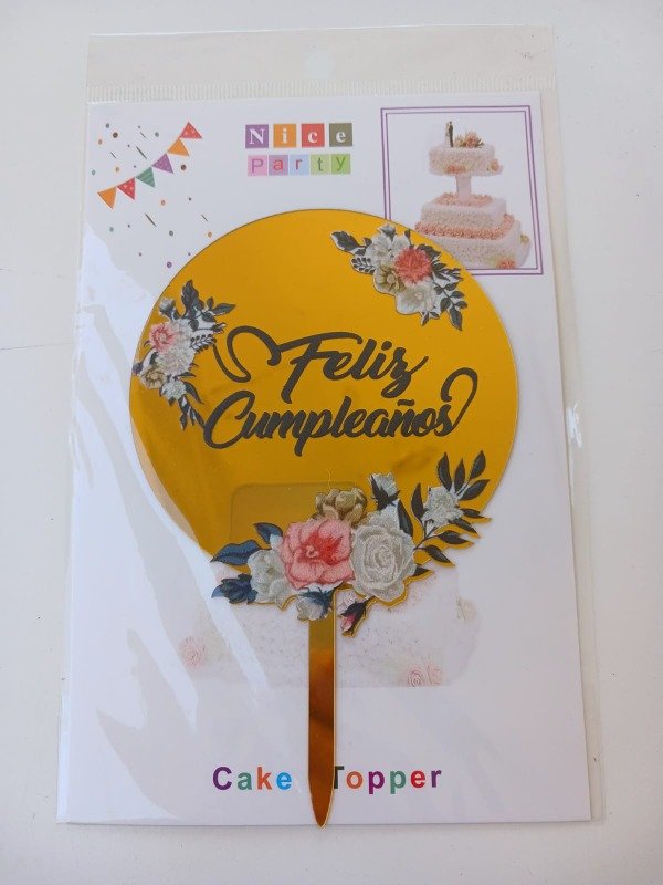 Producto - Cake Topper Acrílico Estampado "FC" M11
