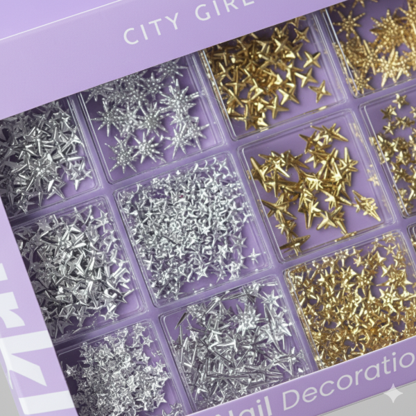 Producto - Deco Destellos Oro y plata de Metal - City Girl