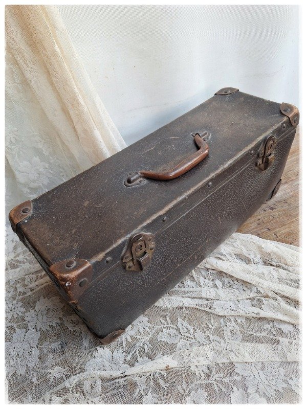 Producto - Valija Rectangular Cartón Fibra de Mano