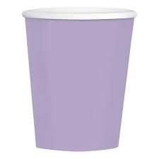 Producto - Vaso polipapel 240cc x8u. Lila Pastel