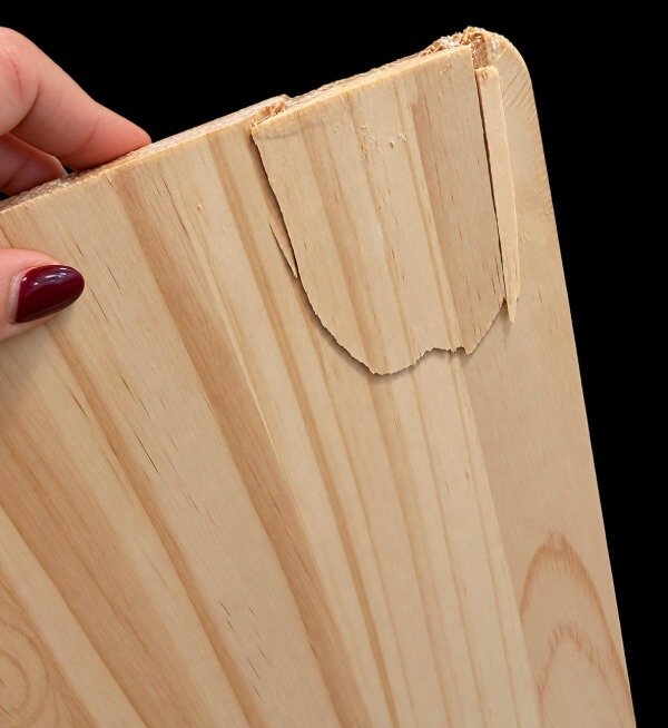 Producto - LIQUIDACION POR FALLA - SET DE TABLA PARA PICADA CON DOS PINCHES 33X23 CM - 1