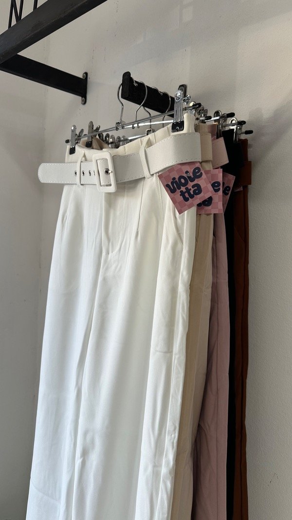 Producto - Pantalón Sastrero Pinzado con Cinto // importado