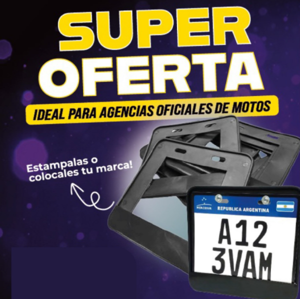 Producto - VC1100PROMO - PORTAPATENTE MERCOSUR " PROMO " ( no incluye kit de instalación )