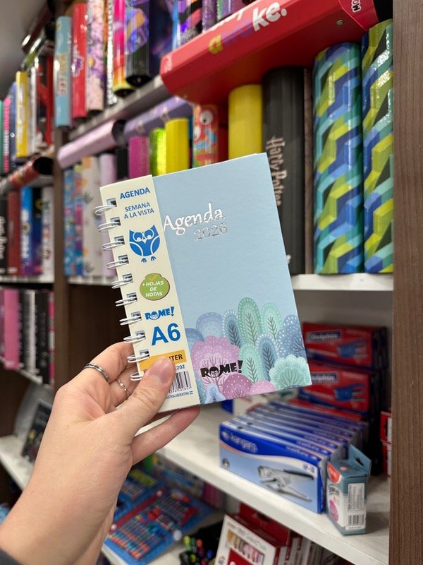 Producto - Agenda WINTER A6 SEMANAL CELESTE