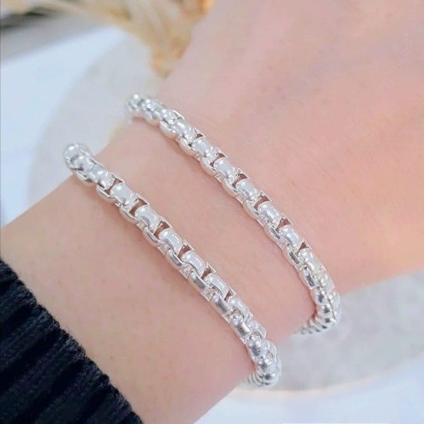 Producto - Pulsera rolo cuadrada 5mm