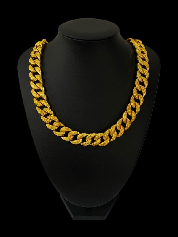 Producto - COLLAR CUBANO GROSS ORO