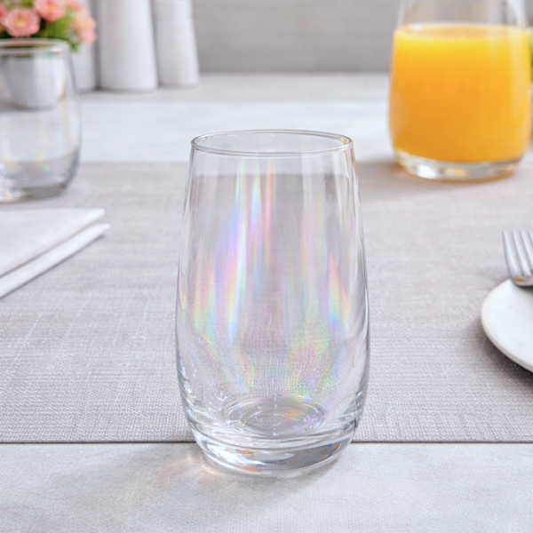 Producto - PACK X6 VASOS DE VIDRIO ALARGADO TORNASOL