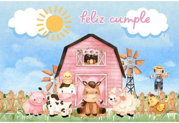 Producto - LAMINA ANIMALITOS GRANJA 3 RECTANGULAR