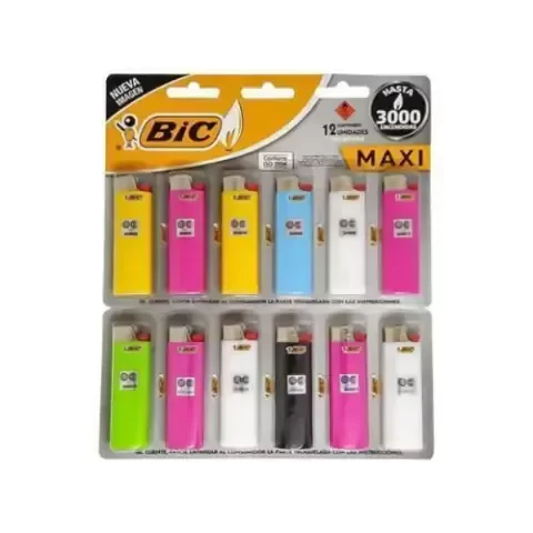 Producto - Encendedores BIC MAXI Blister x 12 uni