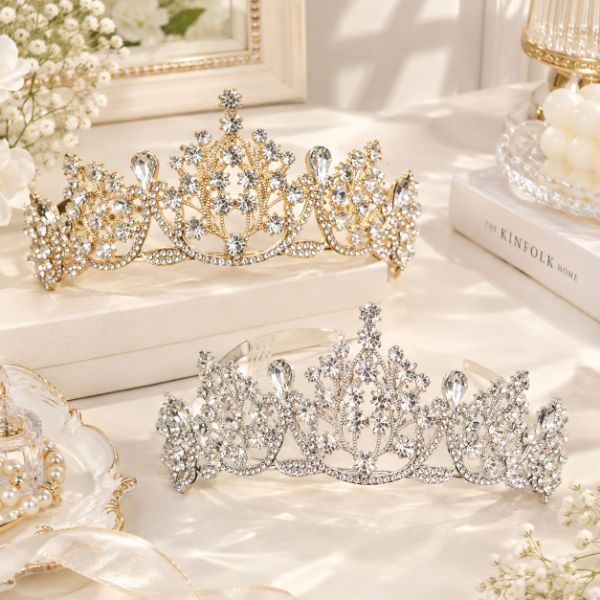 Producto - VINCHA METAL CORONA C/DIAMANTE EN CAJA X12PC 2180