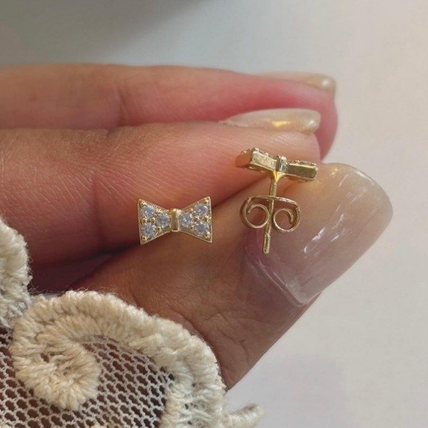 Producto - Aros Moño con micropave (Cod.827)