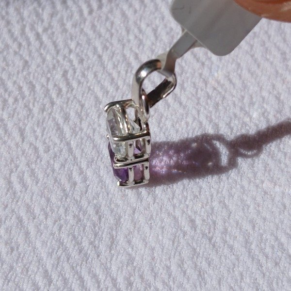 Producto - Dije Plata 925 con amatista y topacio claro - 6