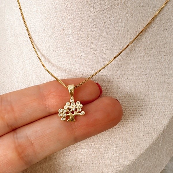 Producto - DIJE ÁRBOL CON CUBÍC cod 7