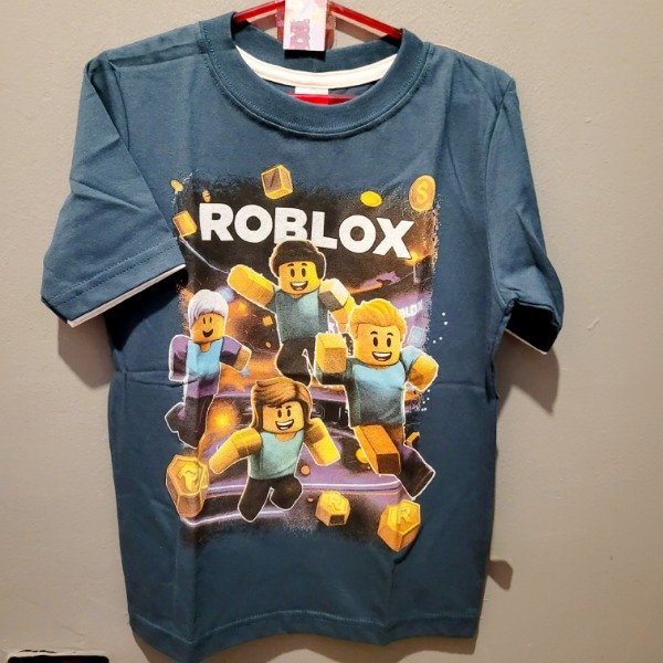 Producto - REMERA MANGA CORTA INFANTIL ROBLOX VERDE T.8
